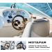 12.4 inch MOTAFAR Boat Steering Wheel - Anti-Slip PU Carbon Fiber, 3/4 Tapered Shaft, for Marine Boats, Yacht, Pontoon (5156-Brown) - Buy Online on SooperMarket.com