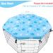 KOOLTAIL 24 Dog Playpen Cover - Indoor/Outdoor Sun/Rain Proof Kennel Shade | Blue | 8 Panels - Buy Online on SooperMarket.com