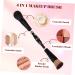 Travel Makeup Brushes | 4-in-1 Double Sided Cosmetics Brush for Foundation & More | Compact Makeup Applicators for International Shipping - Buy Online on SooperMarket.com