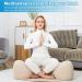 Inflatable Large Meditation Cushion - Washable Cover - Floor Pillow for Yoga & Meditation - Ideal Seating for Adults - Buy Online on SooperMarket.com