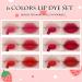 6 Colors Lip Tint Stain Set: Long-lasting Korean Lip Gloss & Cheek Tint - Waterproof, High Pigment, Vivid Color - Mini Liquid Lipstick Makeup Set - Buy Online on SooperMarket.com