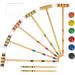 Family Croquet Set with Bag - 6-Player Backyard Lawn Game with Mallets, Balls, Wickets, and Stakes - Indoor/Outdoor Yard Fun - Buy Online on SooperMarket.com