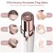 Rechargeable Facial Hair Remover for Women - Painless Hair Removal Device for Face with 2 Replacement Heads - Ideal for Lip, Chin, and Mustache - Buy Online on SooperMarket.com