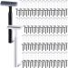 Lasnten 400 Pcs Disposable Razors Bulk Individually Wrapped Twin Blade Razors with Clear Safety Cap Stainless Steel Shaving Razor for Women Men Hotel Shelter Homeless Nursing Home (White Black)