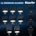 Karrte Professional Hair Clippers and Trimmer Kit for Men - Cordless Barber Clipper Set for Hair Cutting and Beard Grooming - Black - Buy Online on SooperMarket.com