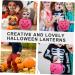 HOMSFOU 3 Pcs Glowing Crackle Purple Pumpkin Fall Pumpkin Decor Halloween Party Decorations Fall Centerpieces Trick or Treat Candy Buckets Halloween Paper Lantern Accessories Rural Plastic - Buy Online on SooperMarket.com