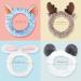 Buy 4-Pack Make-Up Hair Bands for Women | Stylish Cosmetic Bands for Makeup & Shower Blue White Light Gray & Black - Buy Online on SooperMarket.com