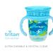 Nuby 360 Edge 2 Stage Rim Cup 8oz Dolphins Aqua - Removable Handles, Hygienic Cover | 12M+ | 240ml (80818) - Buy Online on SooperMarket.com