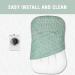 Soft Fitted Newborn Lounger Cover in Green Sage - Removable Slipcover for Baby Lounger Pillow - Buy Online on SooperMarket.com