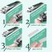 Bleswin 4-Piece Stainless Steel Nail Clipper Set | Dark Green Toenail & Fingernail Care for Men & Women - International Shipping Available - Buy Online on SooperMarket.com