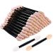 ZYIGYI 200 PCS Disposable Eyeshadow Brushes, Sponge Makeup Applicators Dual Sides 2 Color of Head