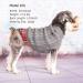 KYEESE Turtleneck Dog Sweater with Leash Hole - Gingham Knitwear for Medium Pets - Grey - Fall/Winter Warmth - Buy Online on SooperMarket.com