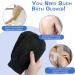 Sibba 2 Pairs Exfoliating Gloves - Body Scrubber for Shower Bath Tan Removal & Keratosis Pilaris - Exfoliating Mitt for Removing Dirt and Dead Skin (Black) - Buy Online on SooperMarket.com