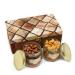 Jaiccha Ghasitaram Miracle Box of 2 Jars of Chocolate Coated Almonds and Crunchy Cashews|Gift for Diwali Gifts Holi Rakhi Valentine Christmas Birthday Anniversary Her Him| Box of 2 Jars of Choco Almonds & Crunchy Cashews