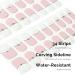 NAILOG Semi Cured Gel Nail Strips 34 pcs Salon-Quality Gel Nail Stickers Long Lasting Nail Wraps for Women with Soft Gel Finish (Yes I Do) - Buy Online on SooperMarket.com