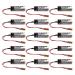 15 Pack 3.6V ER17500V Battery with Brown Plug for PLC CNC Backup Battery 2700mAh