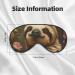 SSIMOO Cute Sloth Soft Sleep Eye Mask - Breathable Eye Patch for Women | Perfect Travel Accessory & Relaxation Gift - Buy Online on SooperMarket.com