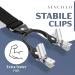 Buy Sencillo Men's Y-Shape Suspenders - 6 Strong Clips in Black | International Shipping Available - Buy Online on SooperMarket.com