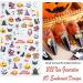 Halloween Nail Art Stickers Xcreando 5D Embossed Nail Decals Design with Skull Bones Ghost Witch Pumpkin Bat Lips Self-Adhesive Thick DIY 3D Nail Art Supplies for Halloween Days Party Cosplay Decorations 5 Sheets - Buy Online on SooperMarket.com