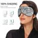 Haskirky Light Blocking Eye Mask - Adjustable for Deep Sleep, Travel, Yoga - Blue Eyed Cat Design - Buy Online on SooperMarket.com