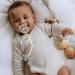 Beadlsee Baby Silicone Pacifier Clip Teether 2-Pack - Toast & Buttercream, Sensory Exploration and Teething Relief for Boys or Girls - Buy Online on SooperMarket.com