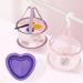 Bexdug Makeup Cleaning Bowl Heart Shape Silicone Makeup Brush Cleaning Mat Bowl | Portable Washing Tool for Brushes Sponges Makeup Cleaning Tools for Makeup Lovers Purple - Buy Online on SooperMarket.com