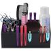Noverlife Hair Scissors Large Storage Box - Professional Hair Salon Shear Holder for Scissors, Combs, Clips, and Brushes - Black - Buy Online on SooperMarket.com