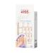 KISS Gel Fantasy Pedicure Set - Classic Style with Pink Gel Glue and White Toenails - Buy Online on SooperMarket.com