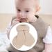 Baby Teething Wooden Ring - Bunny Ears Design | Soothing Cotton Gauze Bite-Resistant | Ideal Teething Relief (Khaki) - Buy Online on SooperMarket.com