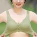 LoRier Comfortable Snap Lace Bras - Everyday Wireless Cotton Comfort Bras for Women & Girls | Full Coverage L Green - Buy Online on SooperMarket.com