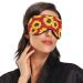 Haskirky Light Blocking Eye Mask - Breathable & Adjustable for Men and Women | Perfect for Travel, Yoga, Meditation, Office & Deep Sleep - Red Sunflower Design - Buy Online on SooperMarket.com