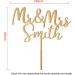 Wedding Cake Toppers Engagement Gifts Mr & Mrs Cake Topper Personalised Gifts for Couple Party Decorations Wooden Cake Topper Custom Gifts 2 Designs with Any Name(Design1) - Buy Online on SooperMarket.com