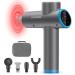 Comfier Massage Gun with Heat,Muscle Massge Gun for Athletes,Handheld Back Massager with Heat,Handheld Deep Tissue Percussion Massager Gun for Neck,Back,Leg