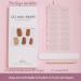 Beautfave Grey White Gel Nail Strips 16Pcs - Waterproof Adhesive Nail Wraps with File - UV/LED Lamp Required - Buy Online on SooperMarket.com