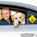 Bewudy 2 PCS Baby on Board Car Warning Sign - Reusable Yellow Baby in Car Sticker with Suction Cups - Buy Online on SooperMarket.com