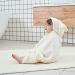 Hilmocho Baby Hooded Bath Towel | Soft Coral Velvet Swaddle Blanket for Infants | Absorbent Shower and Swimming Towel | White Sheep Design - Buy Online on SooperMarket.com