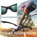 Joopin Sport Sunglasses Polarized UV Protection Wrap Around - Black Frame Red Mirrored Lens - Buy Online on SooperMarket.com