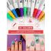 Shop 12 Color 3D Nail Art Pens Set - Kalolary Nail Polish Pens for DIY Nail Art & Manicure | International Shipping Available - Buy Online on SooperMarket.com