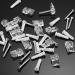20 Pack Mirror Holder Clips Kit - Glass Retainer Clips for Mirror Hanging Hardware - Includes Screws - For Fixing Mirror Cabinet Door (Classic Style) - Buy Online on SooperMarket.com