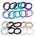 100 Colored Hair Ties for Girls & Women | Elastic Comfortable High-Quality Hair Bands in 16 Colors & 4 Patterns - Perfect for Daily Use - Buy Online on SooperMarket.com
