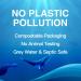 Eco-Friendly Toilet Cleaner Strips | 120 Quick Foaming Sheets - Biodegradable Plastic-Free Ocean Dew Scent - Buy Online on SooperMarket.com