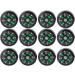 Portable Oil Filled Button Compass 12PCS - Lightweight & Stable for Hiking & Camping - Buy Online on SooperMarket.com