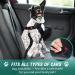COOYOO Retractable Dog Seat Belt Set - Adjustable, Heavy Duty & Durable Safety Harness for Dogs - Buy Online on SooperMarket.com