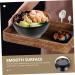 Zerodeko 3pcs Anti-Earth Clay Ramen Bowl De Ceramic Snack Bowls Household Rice Bowl Japanese Bowl Miso Soup Bowls Ceramic Soup Bowl Snack Dish Food Container Commercial Round Bowl 12X12X6.3CMx3pcs Blackx3pcs - Buy Online on SooperMarket.com