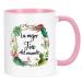 YHRJWN Best Aunt Ever Gifts La Mejor Tia Del Mundo Gifts in Spanish Aunt Gifts from Niece Nephew Christmas Mothers Day Birthday Gifts for Aunt Tia Best Tia Ever Gifts Aunt Coffee Mug 11 Oz White-pink Handle