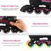 Rollingsurfer Adjustable Inline Skates - Full Light Up Wheels - Beginner Roller Blades for Kids & Adults - Pink - Large Size (5-9) - Buy Online on SooperMarket.com