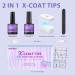 Buy btartboxnails Gel Nail Tips & Glue Kit - Pre Colored Milky White Soft Gel Tips for Perfect Nail Extensions | XS Short Square Design - Buy Online on SooperMarket.com