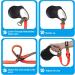 Petbonus Short Dog Leash - Adjustable Safety Bracelet with Reflective Seams & Soft Padded Handle for Roller Leashes - Khaki Green - Extra Safety for Strollers - Buy Online on SooperMarket.com