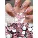 Wsimily Pink AB Crystal Nail Rhinestones Kit | 1620 Pcs Flatback Gems for DIY Manicure | Tweezers & Organizer Box Included - Buy Online on SooperMarket.com