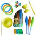 alldoro 60130 juggling set in a backpack - 16 pieces - juggling game with diabolo for children from 3 years and beginners